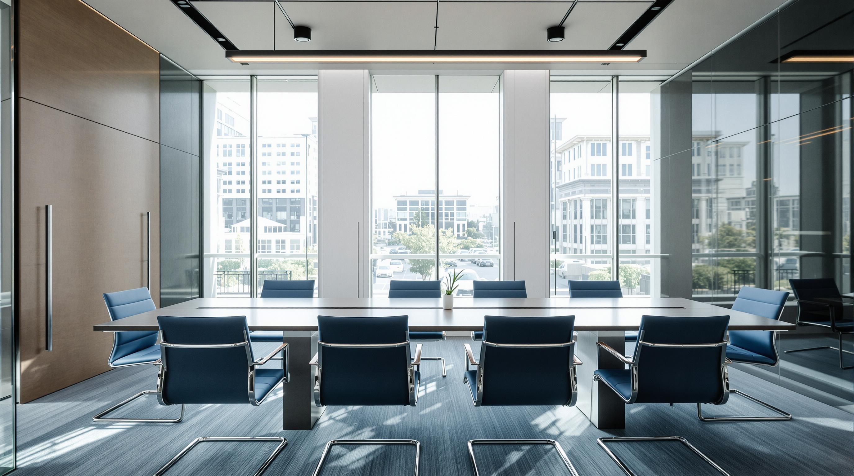 Modern commercial office environment