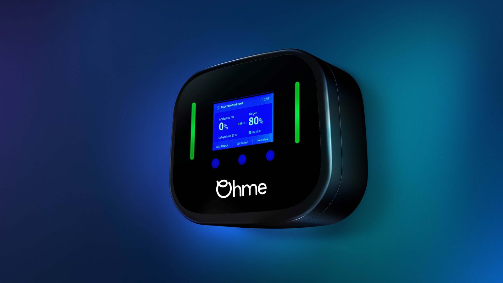Ohme Home Pro charger displaying a smart charging schedule